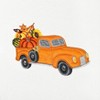 Linum Home Textiles AUTUMN TRUCK - Embroidered Luxury 100% Turkish Cotton Hand Towels (Set of 2) - 3 of 3