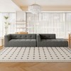 112.2" Upholstered Modular L-Shaped Sectional Sofa, 2pcs Free Combination - 2 of 4