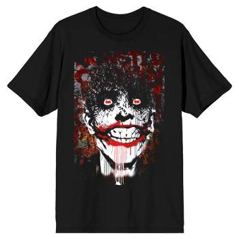 DC Comics Batman Joker Smile Bat Eyes Specialty Soft Hand Print Tee Shirt T-Shirt