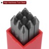 Unique Bargains High Tool Steel 0-9 Punch Number Stamp Set for Metal Plastic Wood 9 Pcs - 4 of 4
