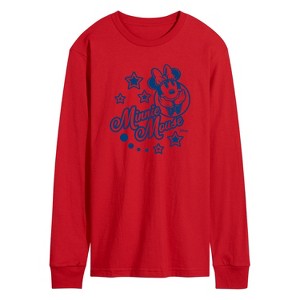 Men's - Disney - Minnie Mouse Stars Long Sleeve Graphic T-Shirt - 1 of 3