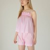 Anna-Kaci Lounge Women's Striped Pajama Set with Ruffle Trim Cami Top and Casual Fit Shorts - 3 of 4