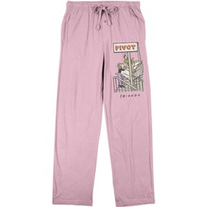 Friends (TV) Pivot! Women's Pink Sleep Pajama Pants - 1 of 4