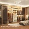 Aheaplus 96'' Closet System with 4 Drawers and Shelves - 2 of 4