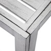 LeisureMod Modern Side Table Aluminum Patio Accent Table Chelsea Series - 3 of 4