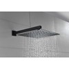 ChicFurnit Showerheads Rainfall Shower Head with Handheld Spray Combo Extention Arm High Pressure Showerheads for Bathroom, Black, 18.3"*13"*5.5" - 4 of 4