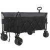 CAVINAS Extended Heavy-Duty Wagon Cart,Foldable Shopping Cart with 7" All-Terrain Wheels & Ultra-Stable Frame,Wagon for Camping,Shopping - 2 of 4
