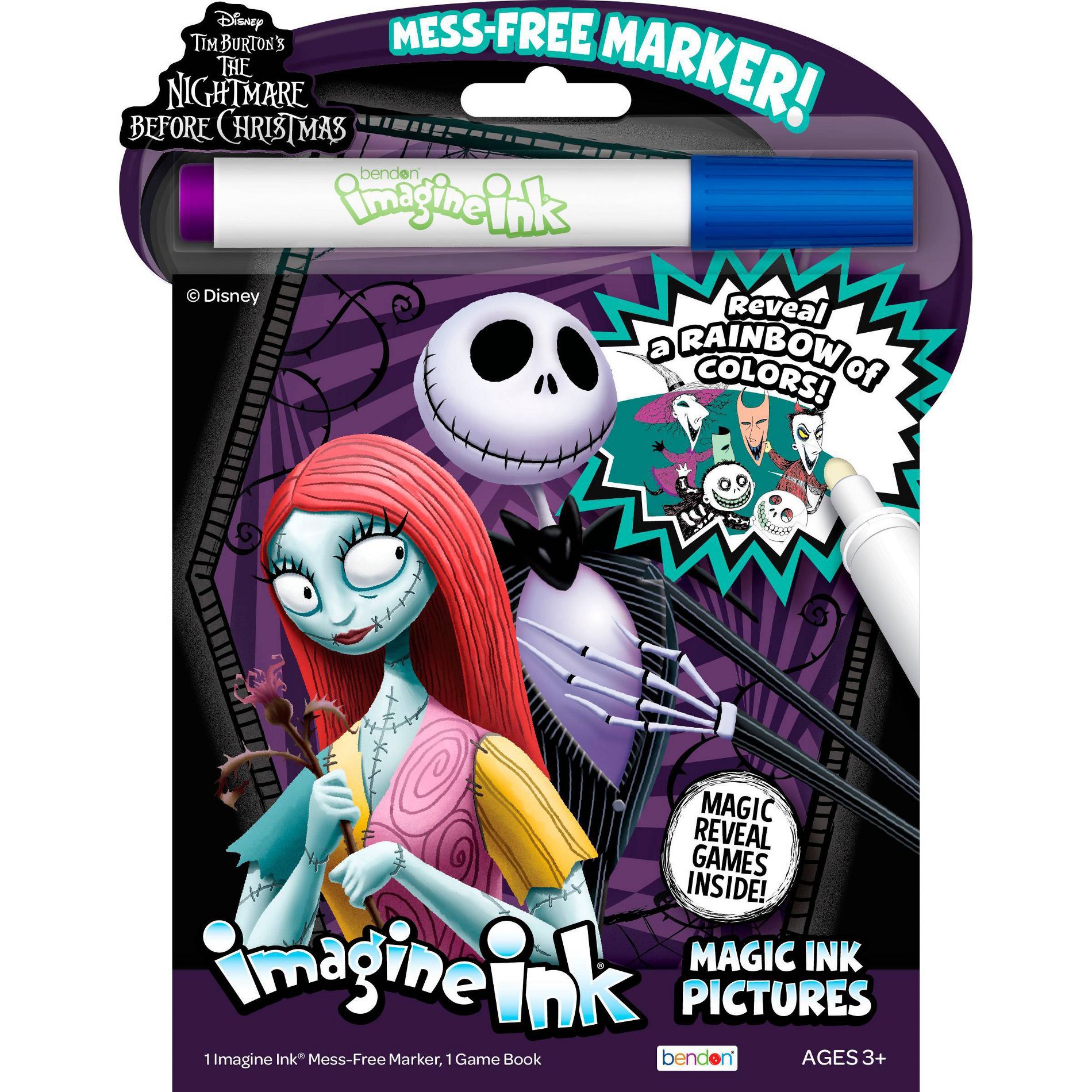 Nightmare Before Christmas Imagine Ink Magic Ink Book