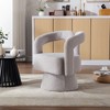 CAVINAS 360 Degree Swivel Chairs, Cuddle Barrel Chair, Accent Chairs, Round Armchairs with Wide Upholstered, Fluffy Fabric Chair - 4 of 4