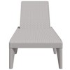 vidaXL Sun Lounger Gray 73.2"x23.6"x11.4" PP - 4 of 4