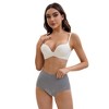 INSPIRE CHIC Women's High Waisted Floral Pattern Pants Tummy Control Butt Lifter Lace Shapewear Control Briefs - 4 of 4