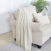 Aoibox Soft Textured Knit Throw Blanket for Sofa and Couch, Decorative and Cozy with Geometric Pattern and Fringed Edges - 2 of 4