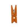 JAM Paper Wood Clip Clothespins Small 7/8 Inch Orange Clothes Pins 230729133 - 4 of 4
