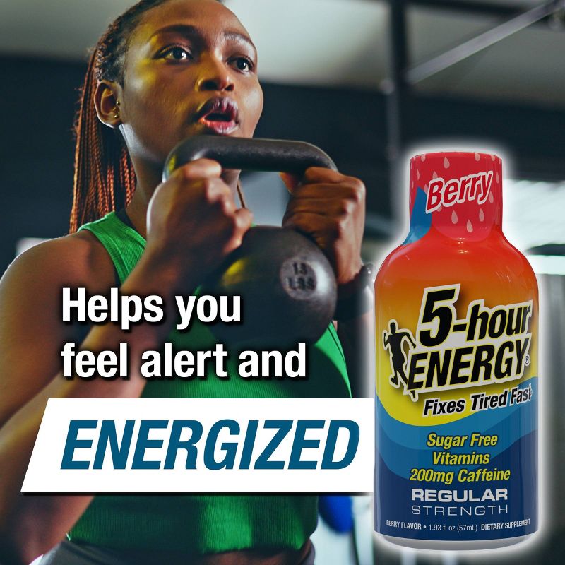 5 Hour Energy Shot Regular Strength - Berry - 1.93 fl oz/10pk, 4 of 10