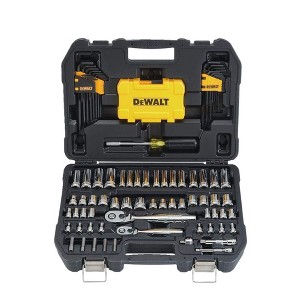 DeWalt Mechanics Tool and Socket Set, Chrome Vanadium, 108 Piece - 1 of 2