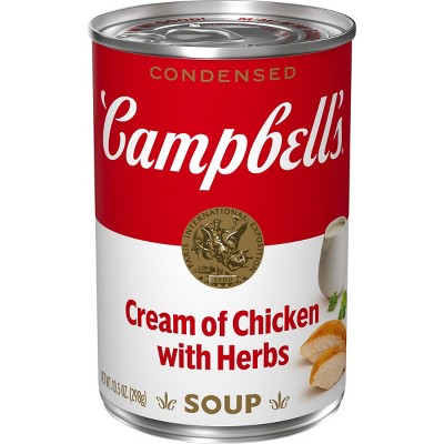 Campbell's Condensed Cream Of Chicken With Herbs Soup - 10.5oz