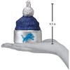 Old World Christmas Blown Glass Ornament for Christmas Tree, Detroit Lions Beanie - image 3 of 3