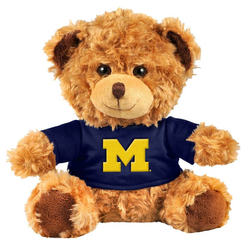 10&#34; NCAA Michigan Wolverines Shirt Bear with Kit, 1 of 4