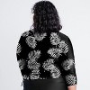 Calypsa Women's Plus Size 3/4 Sleeve Rash Guard UPF 50+ Margaux Swim Top - 2 of 3