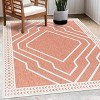 Hauteloom Anja Orange Outdoor Rug - 2 of 4