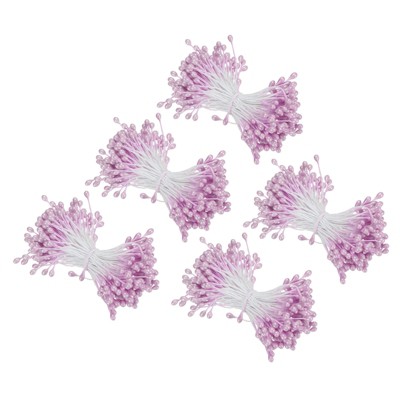Unique Bargains Handmade Flexible Durable Artificial Flower Stamen 3mm 750 Pcs