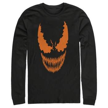 Men's Marvel Halloween Venom Scary Face Costume Long Sleeve Shirt
