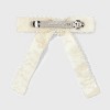 Pearl Bow on Metal Barrette Hair Clip - Ivory - 2 of 2