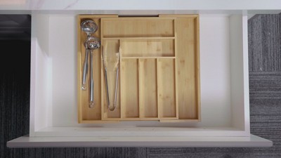 Pipishell Bamboo Drawer Organizer - Thumbnail 3