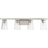 Livex Lighting Cityview 4 - Light Vanity in  Brushed Nickel - 3 of 4