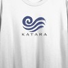 Avatar The Last Airbender Katara, Water tribe Icon on White Short Sleeve Adult Crop T-Shirt - 2 of 4