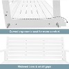 Fortune Candy Wooden Porch Swing 2-Seater Extra Large, Ergonomic Seat, Bench Swing with Hanging Chains, for Outdoor Patio Garden Yard - 2 of 4