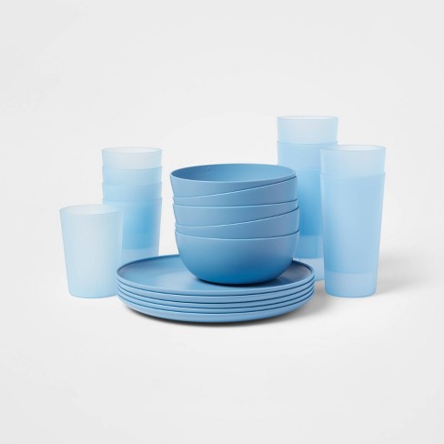 Plastic on sale dinnerware sets