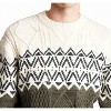 Men's Two Color Yolk Cable Knit Sweater - Lindbergh - 4 of 4