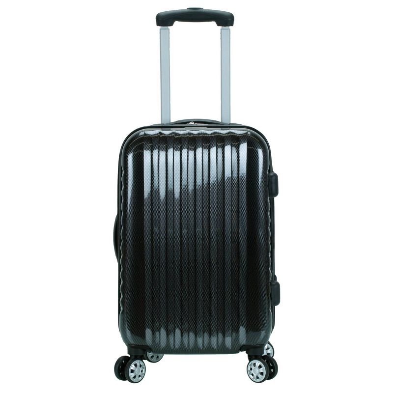 Rockland Melbourne Expandable ABS Hardside Carry On Spinner Suitcase, 1 of 12