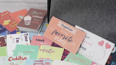 Chinco 120 Pieces Valentine Romantic Lunch Box Notes Love For Him Her Mini Valentine Cards For Husband Wife 2 X 3.5 Inch Inspirational