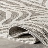 Nuloom Corina Zebra Indoor/Outdoor Patio Area Rug 5x7 in Gray - 4 of 4