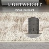 5x7 Washable Vintage Medallion Area Rug, Low-Pile Non-Slip Retro Floral Carpet, Distressed Accent Rug for Bedroom, Nursery, Living Room, Taupe - 2 of 4
