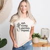 Simply Sage Market Women's Eat Sleep Garden Repeat Short Sleeve Graphic Tee - 2 of 4