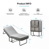 Mjkone Folding Bed with Mattress,Portable Guest Bed Camping Cot,Soft Padded Rollaway Sleeping Bed - 3 of 4