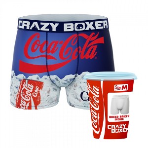 Mens Coca-Cola Ice Cold Crazy Boxer Briefs in Novelty Packaging - 1 of 4