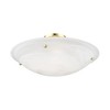 Livex Lighting Oasis 4 - Light Flush Mount in  Polished Brass - 4 of 4