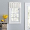 Ellis Stacey 3" Rod Pocket High Quality Fabric Solid Color Window Lined Swag Set Filler Valance 42"x13" Ice Cream - 2 of 4