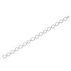 Diamonds D'Argento Sterling Silver, Open Oval Diamond Bracelet - (352 Stones) - Silver - 7 Inch - 2 of 3