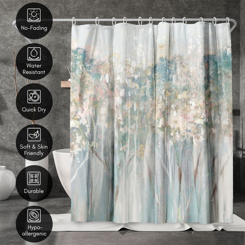 Americanflat 71" x 74" Shower Curtain, Dewy Iii by PI Creative Art, 5 of 9