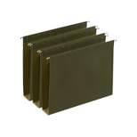 Staples Hanging File Folders 2" Expansion Letter Size Standard Green 25/Bx TR117515/117515