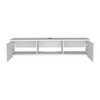 49.25" Manufactured Wood Floating TV Stand with 2 Doors, Central Open Shelf, and Cable Management for Living Room and Bedroom - 4 of 4