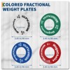 Small Weight Plates Set,Fractional Bumper Plates Set of 8 (0.25lbs 0.5lbs 0.75lbs 1lbs Pairs) Steel Change for Home Gym - 2 of 4