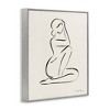 Stupell Industries Minimal Nude Woman Framed Giclee Art, Gray, 11" x 14" - 2 of 4