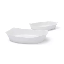 Rubbermaid DuraLite Glass Bakeware, 2pc Set, Baking Dishes or Casserole Dishes, 2.5qt and 1.5qt (No Lids)