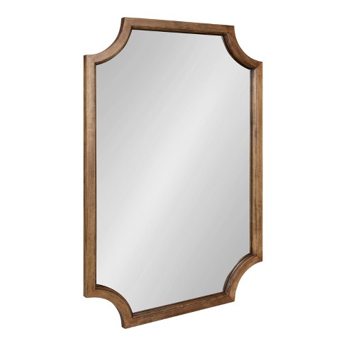 24 X 36 Hogan Scallop Wall Mirror Rustic Brown - Kate & Laurel All Things  Decor : Target